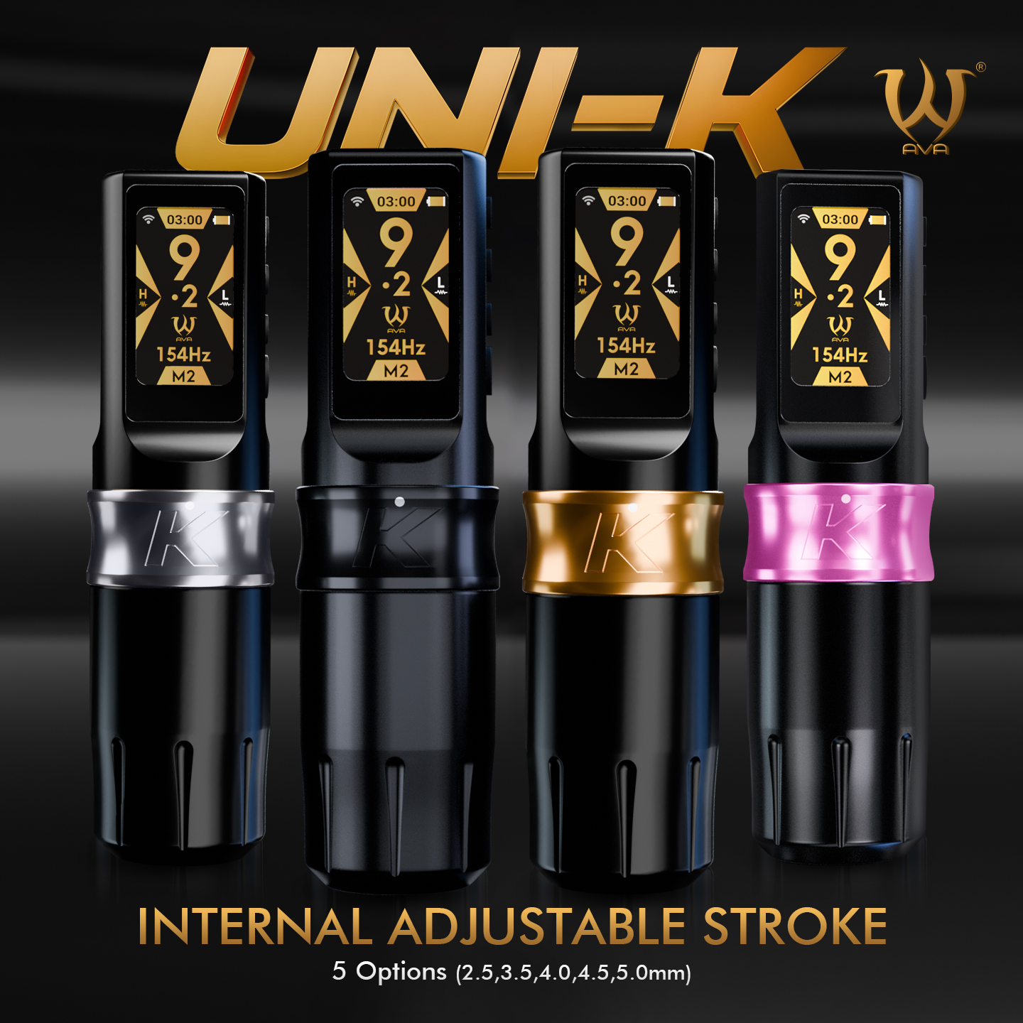 UNi-K — Internally Adjustable Stroke Rotary Tattoo Machine 